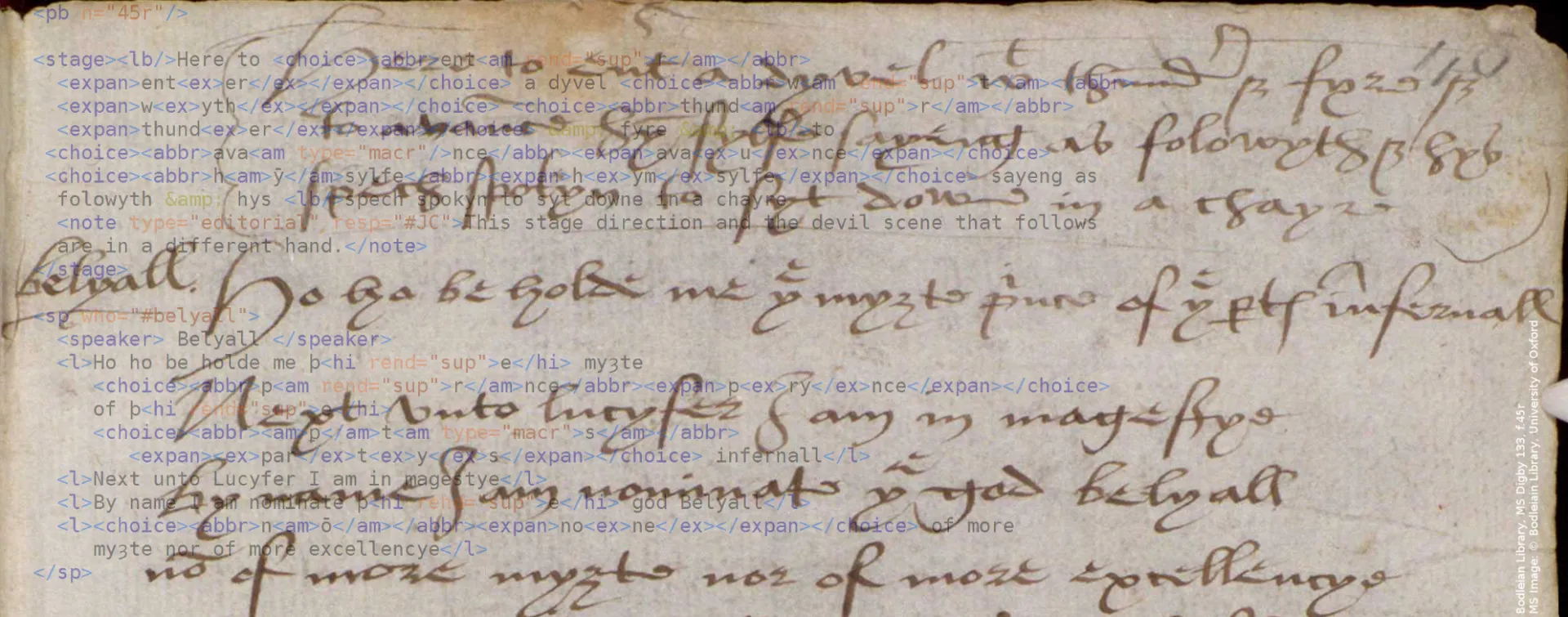Detail Image of the Digby Conversion of Saint Paul Manuscript